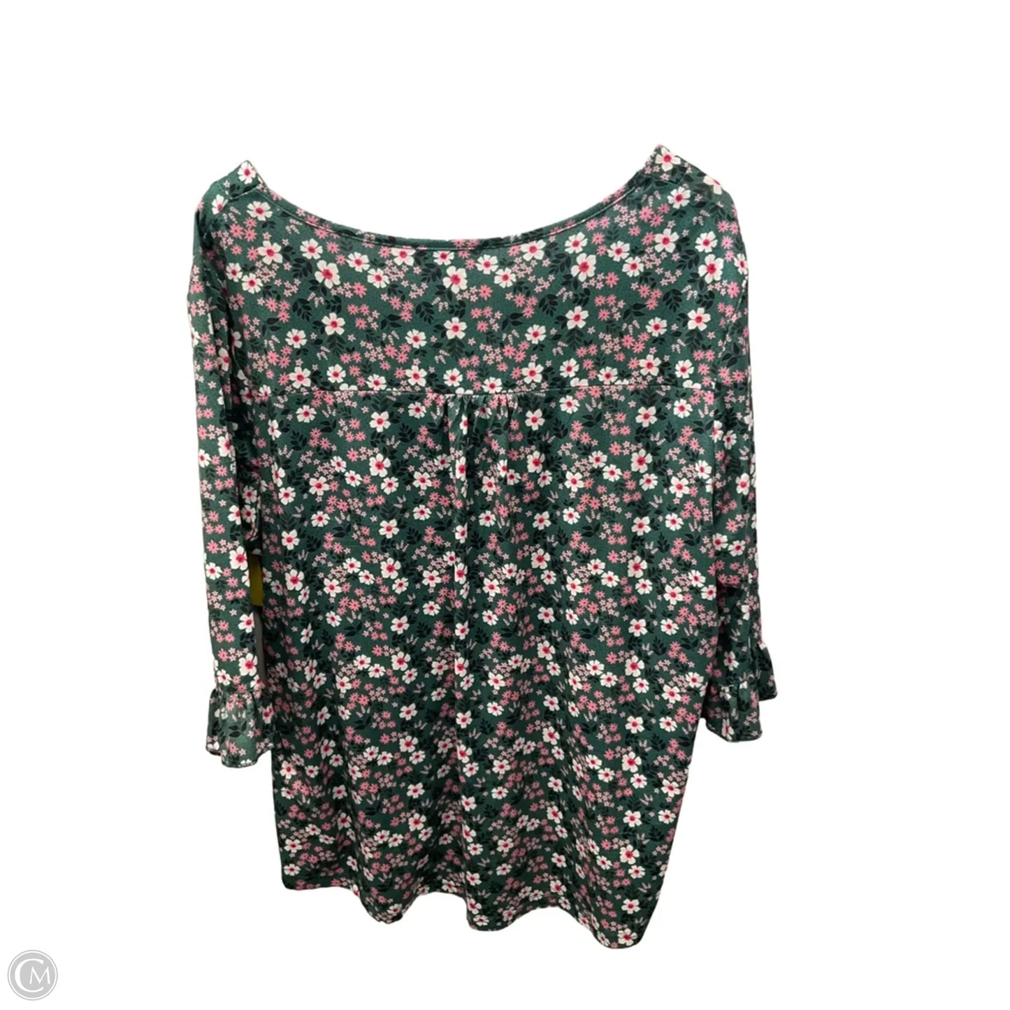 Top Short Sleeve By Clothes Mentor In Green, Size: 2x