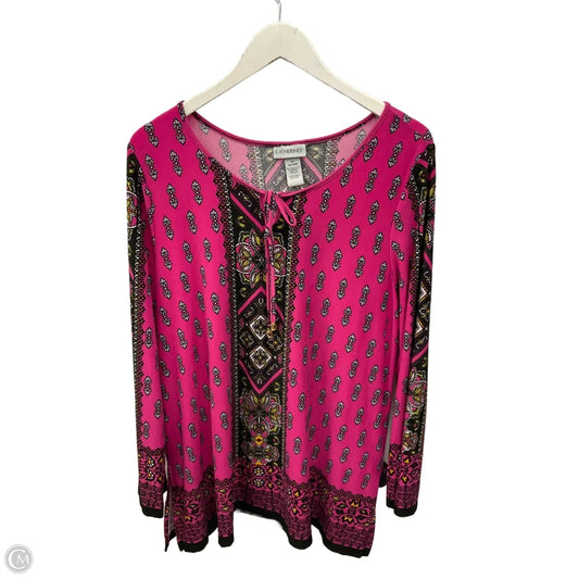Top Long Sleeve By Catherines In Purple, Size: Xl