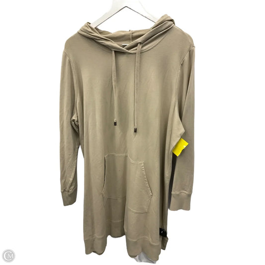Tunic Long Sleeve By Denim And Company In Beige, Size: 2x