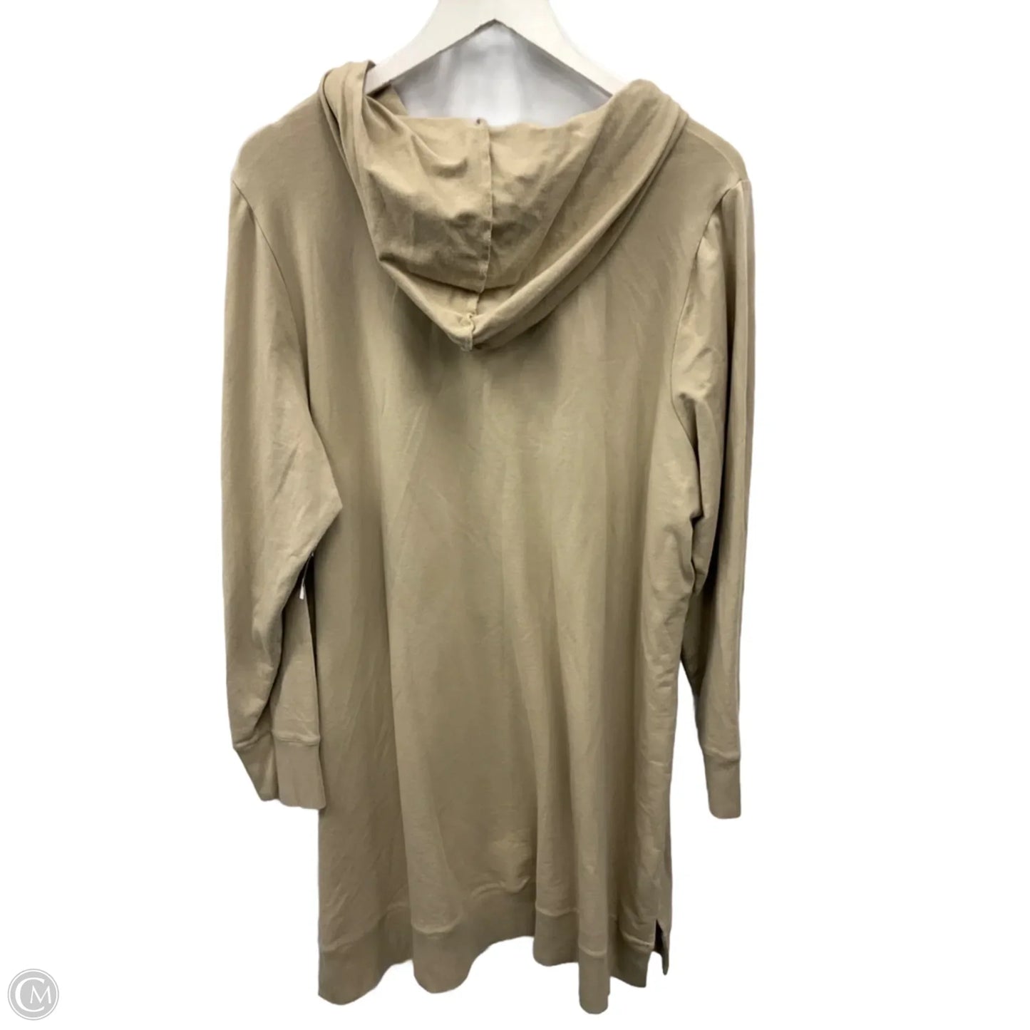 Tunic Long Sleeve By Denim And Company In Beige, Size: 2x