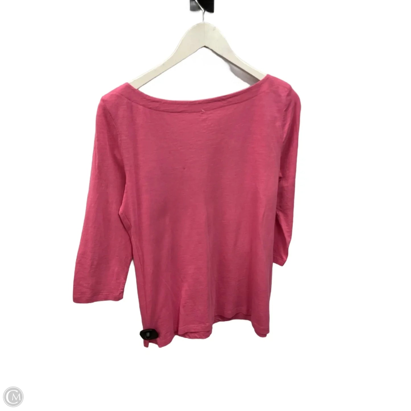 Top 3/4 Sleeve By Loft In Pink, Size: M