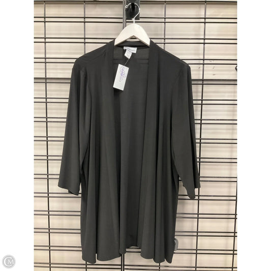 Cardigan By Catherines In Black, Size: 1x