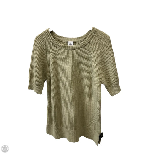 Sweater Short Sleeve By Cabi In Green, Size: M
