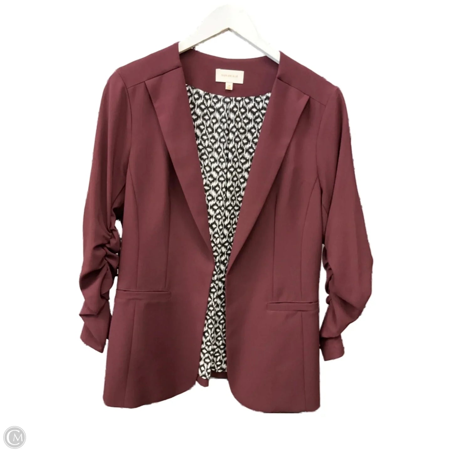 Blazer By Skies Are Blue In Maroon, Size: M