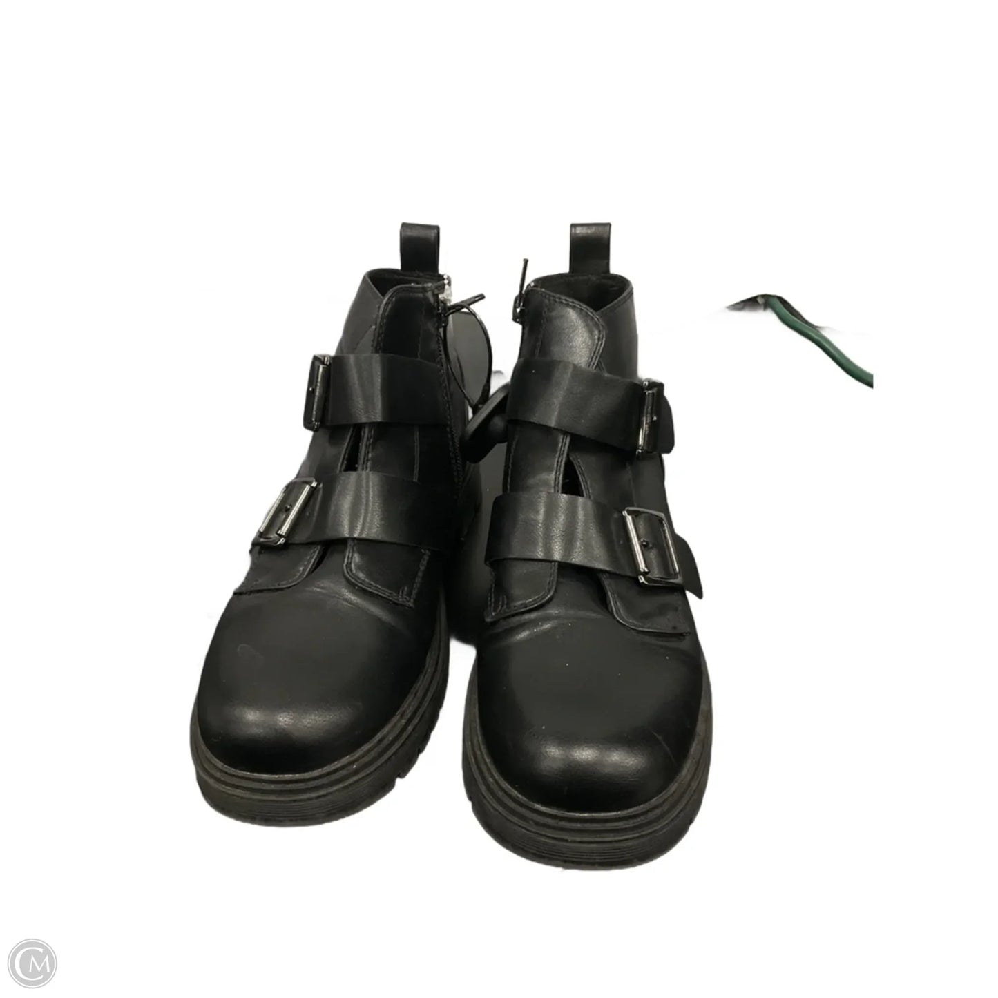 Boots Ankle Heels By So In Black, Size: 8