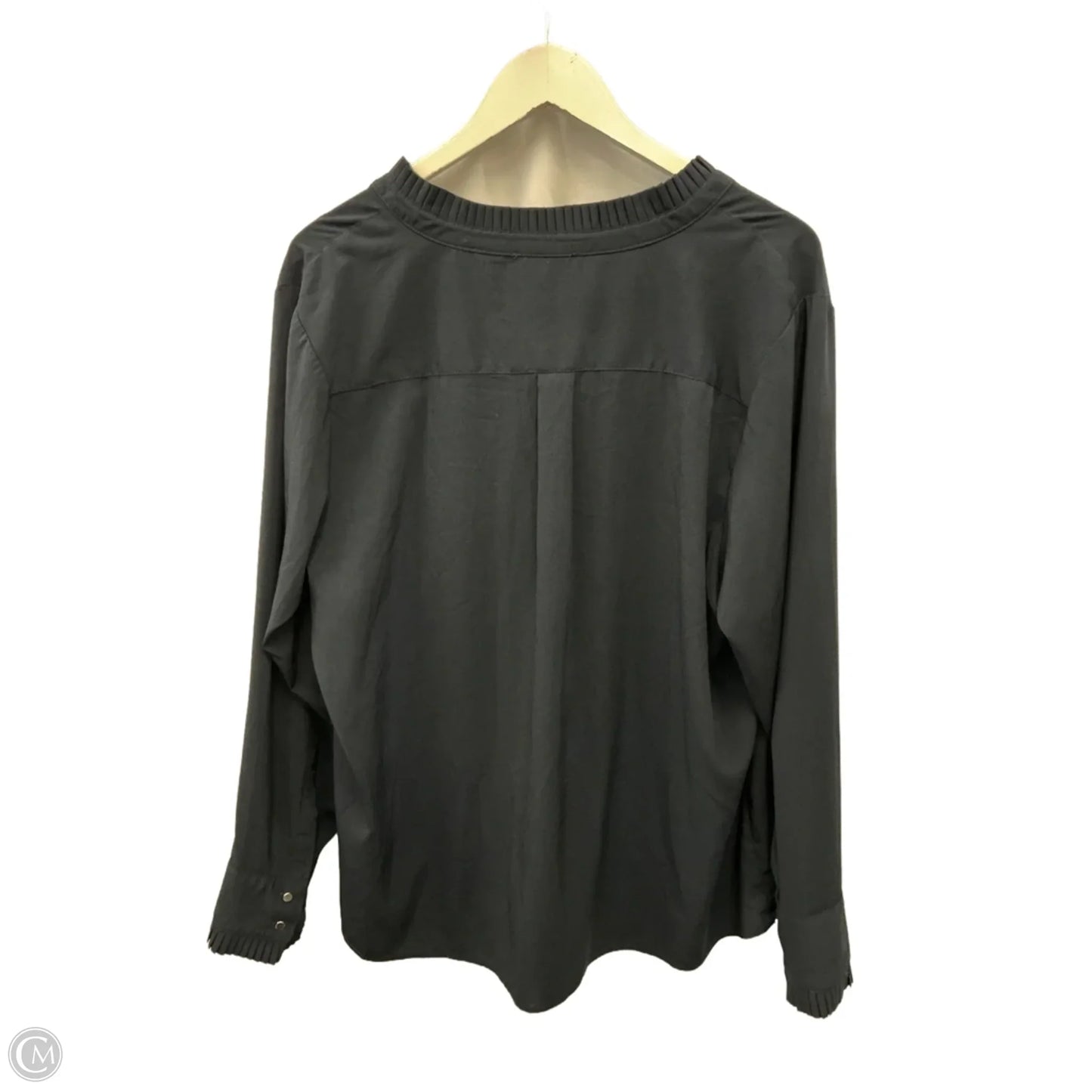 Top Long Sleeve By T Tahari In Navy, Size: 1x