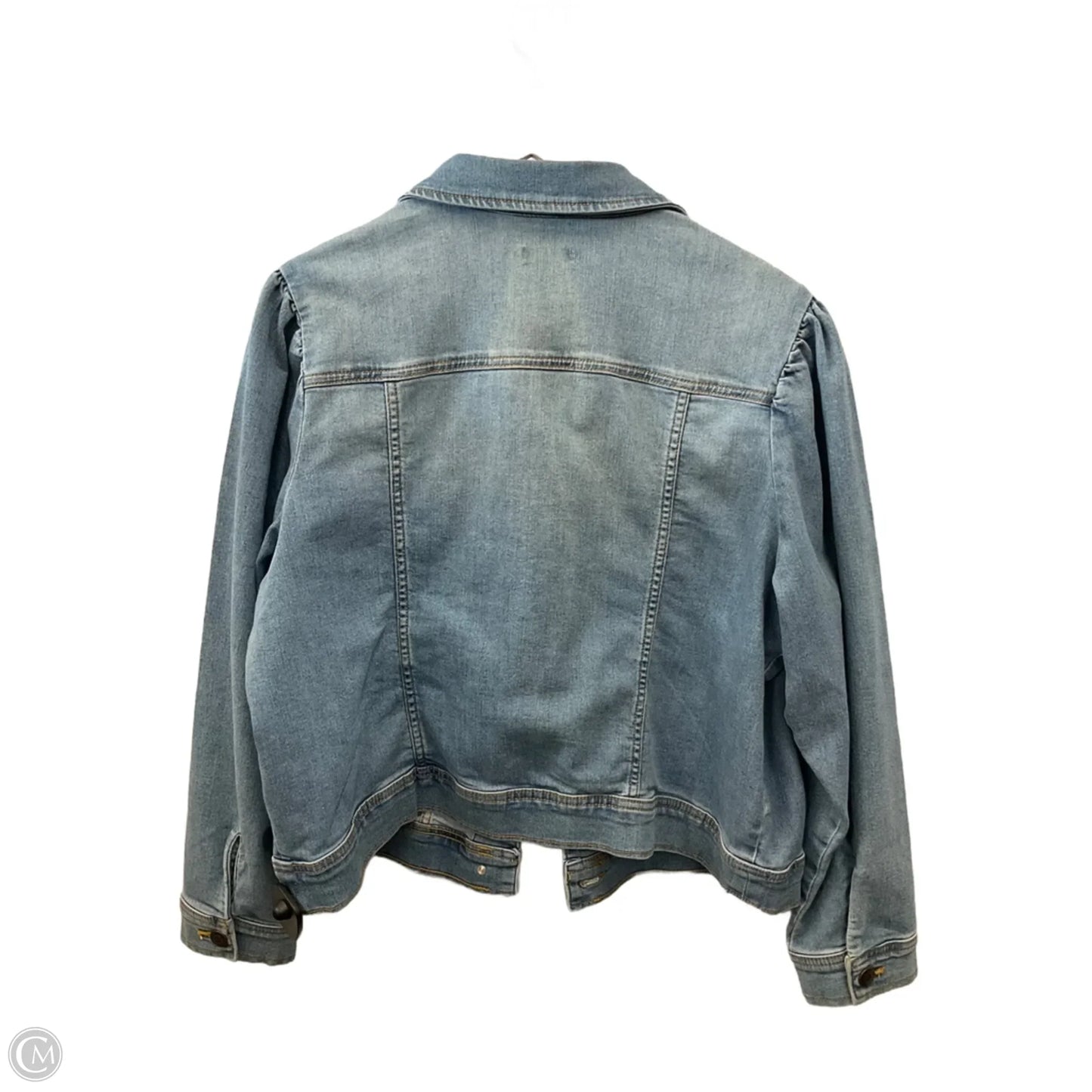 Jacket Denim By Falls Creek In Blue Denim, Size: 1x