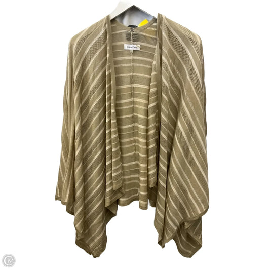 Shawl By Calvin Klein In Beige, Size: Osfm