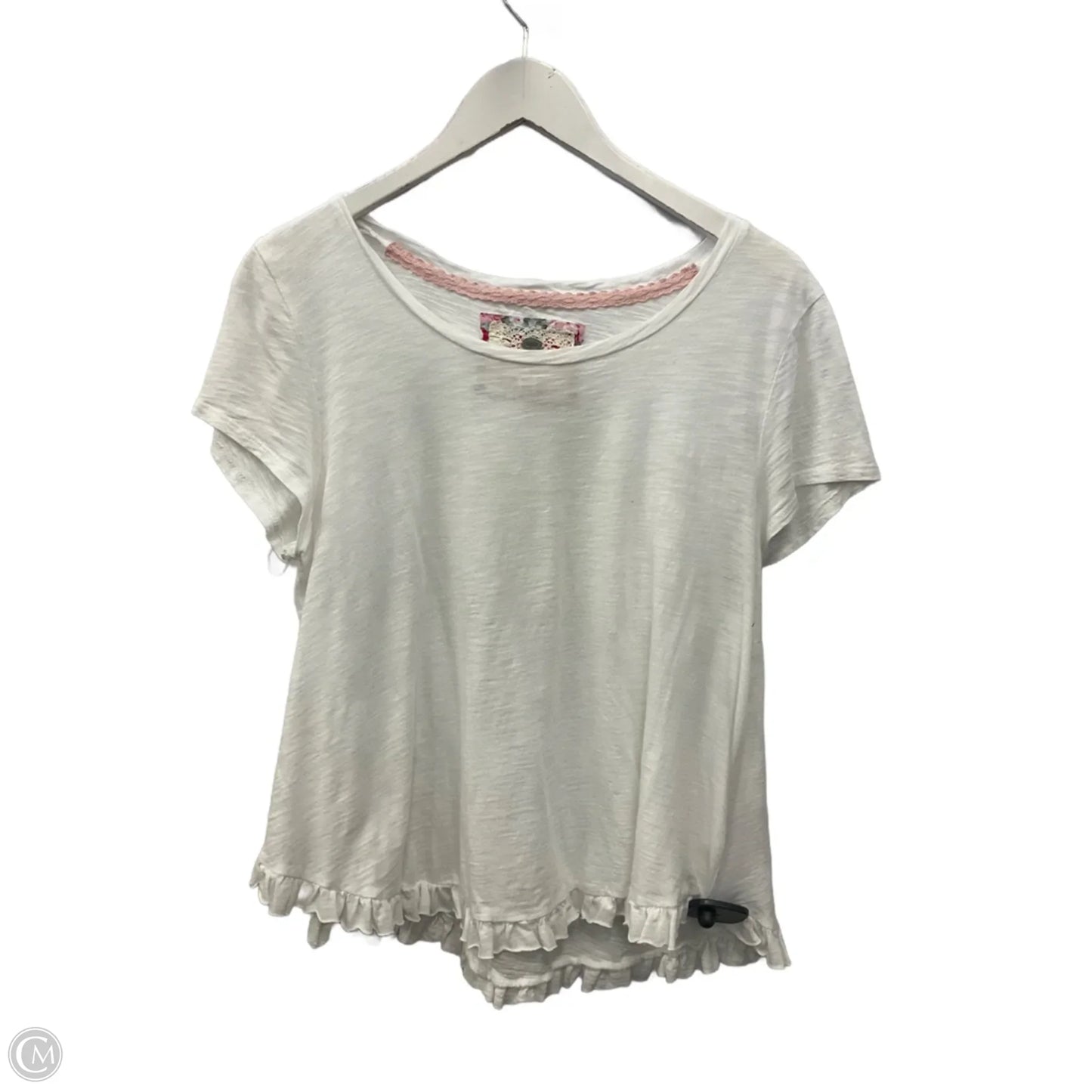 Top Short Sleeve By Cupio In White, Size: Xl