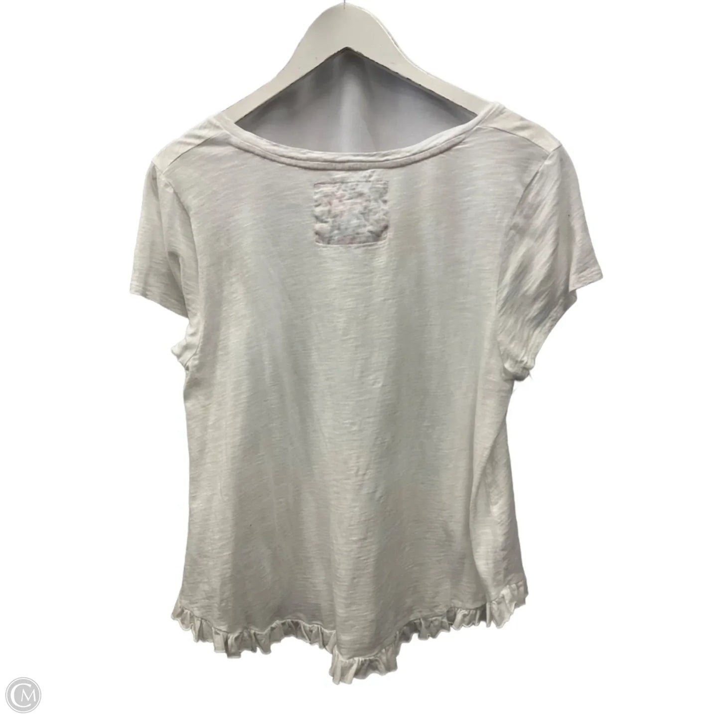 Top Short Sleeve By Cupio In White, Size: Xl