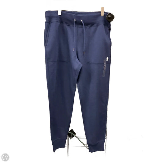 Athletic Pants By Lauren By Ralph Lauren In Navy, Size: L