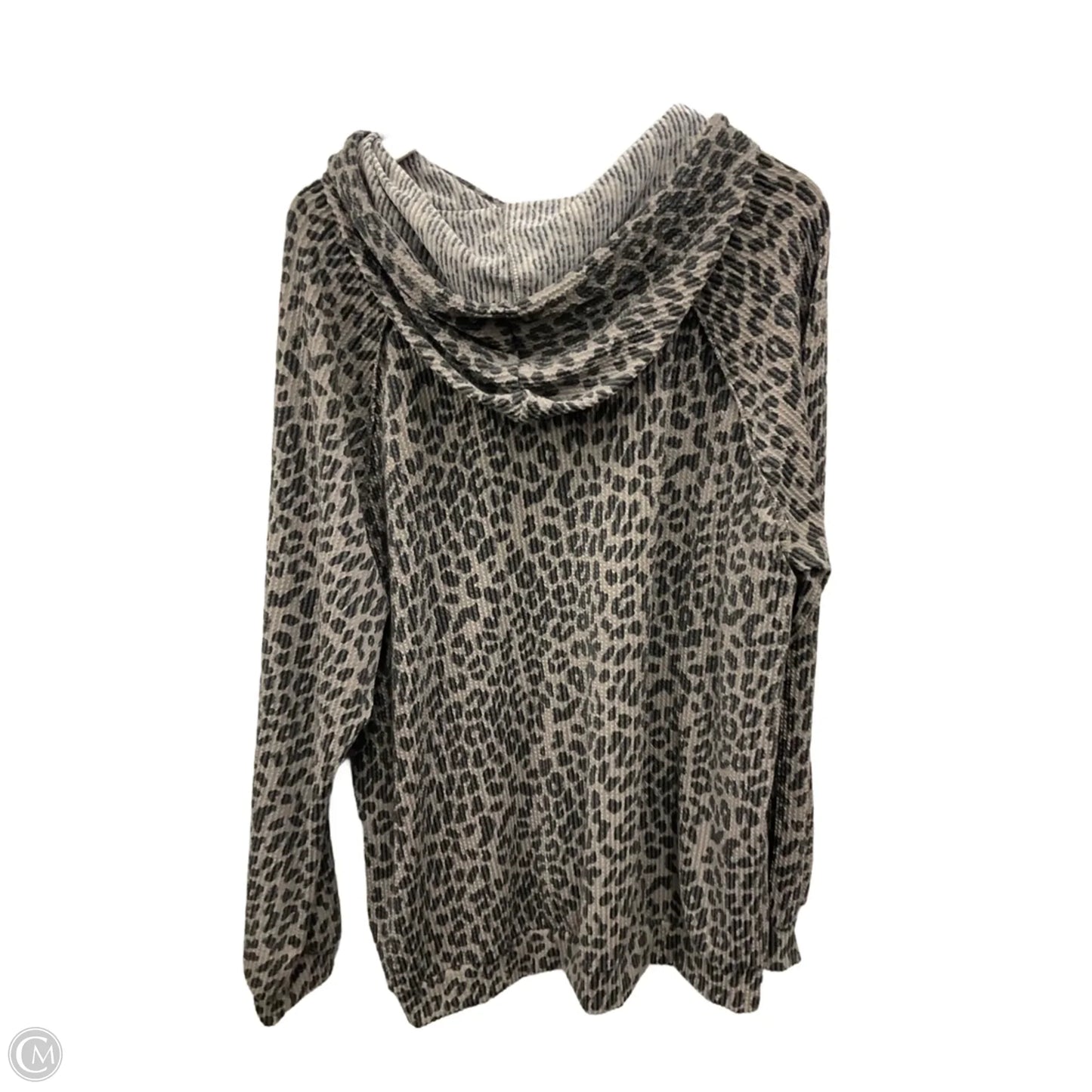 Top Long Sleeve By Heimish Usa In Animal Print, Size: 2x