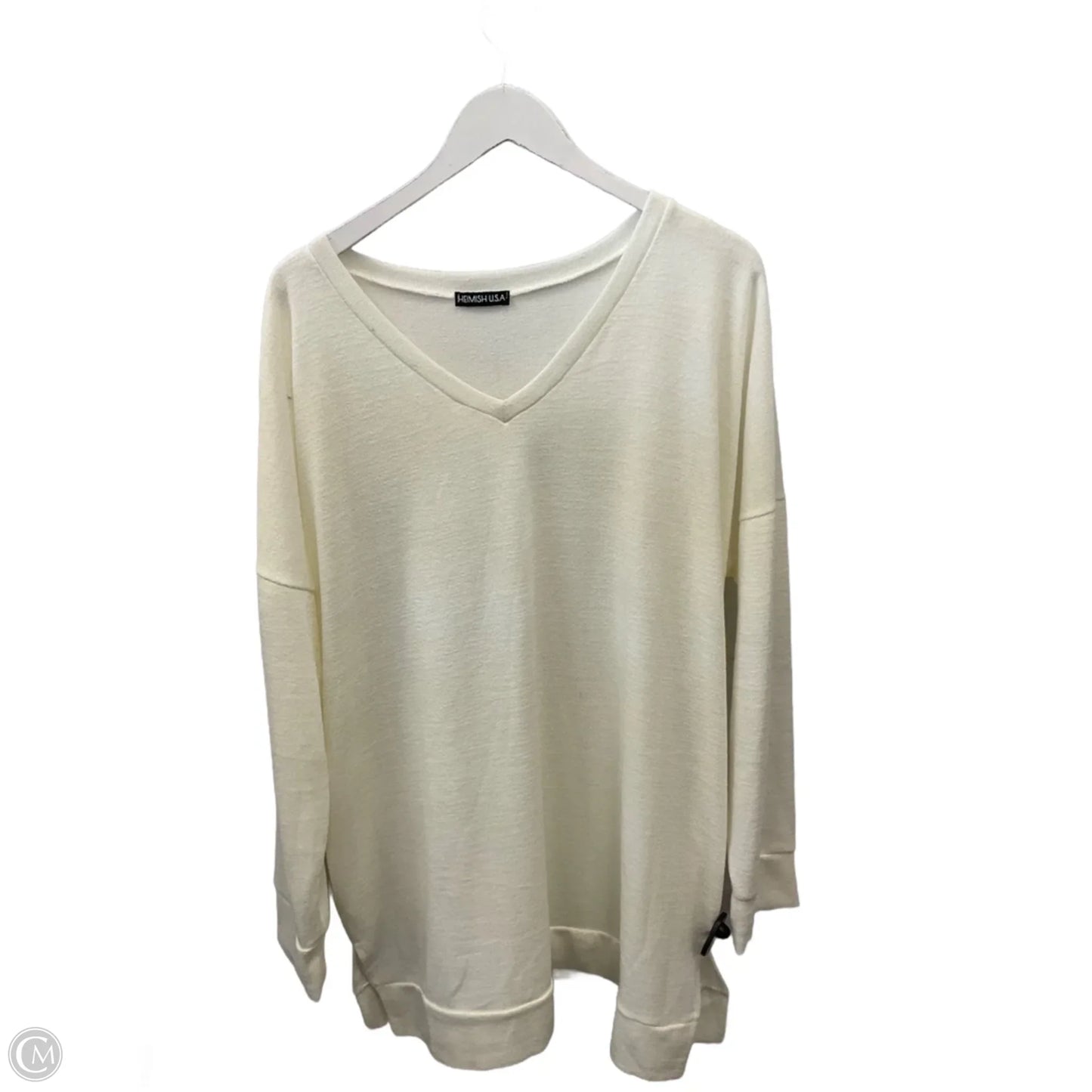 Top Long Sleeve By Heimish Usa In Cream, Size: 3x