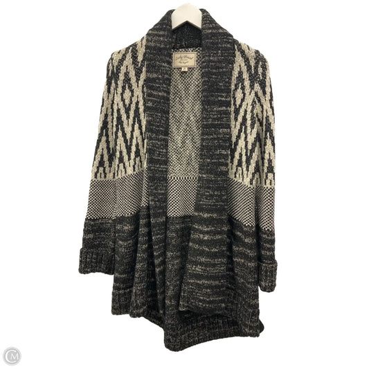 Sweater Cardigan By Lucky Brand In Black, Size: M