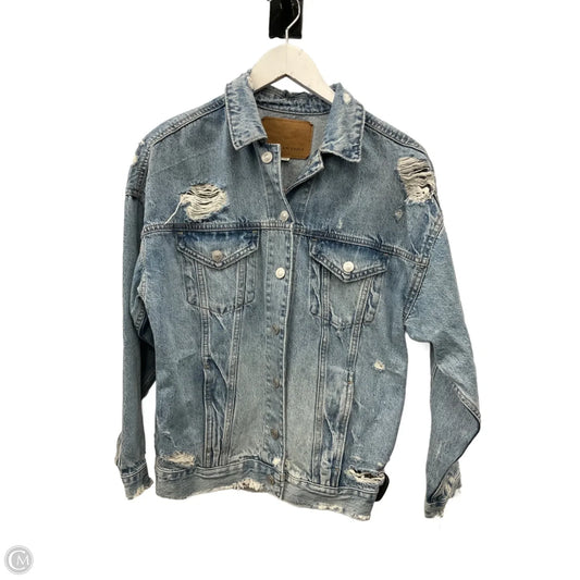 Jacket Denim By American Eagle In Blue Denim, Size: Xs