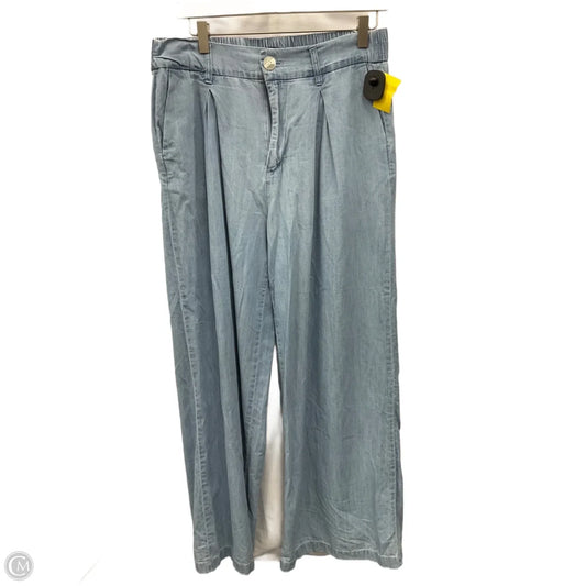 Pants Wide Leg By Bcbg In Blue Denim, Size: 8