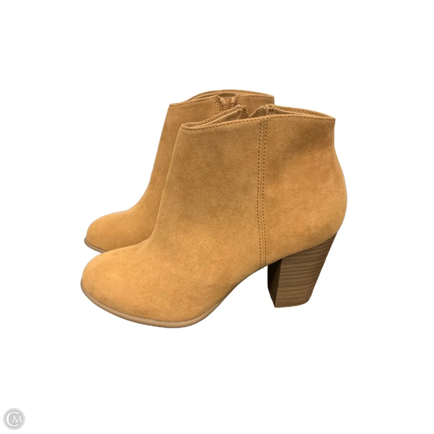 Boots Ankle Heels By Old Navy In Tan, Size: 6