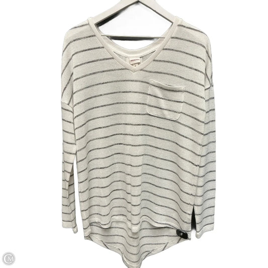 Top Long Sleeve By Merona In White, Size: M