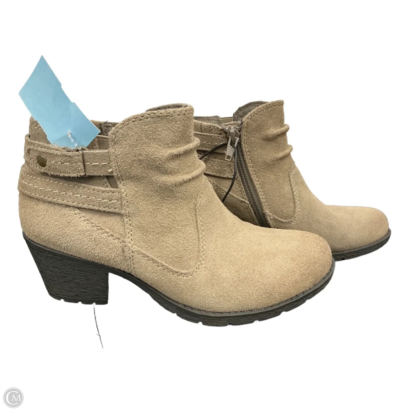 Boots Ankle Heels By Earth Origins In Taupe, Size: 6