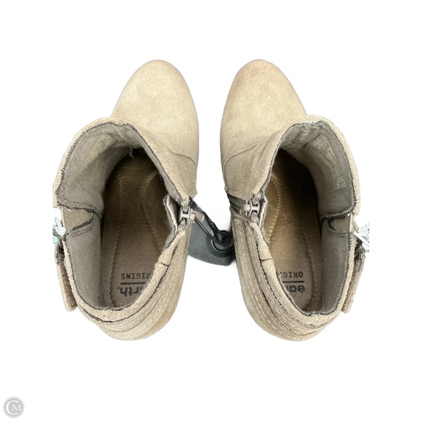 Boots Ankle Heels By Earth Origins In Taupe, Size: 6