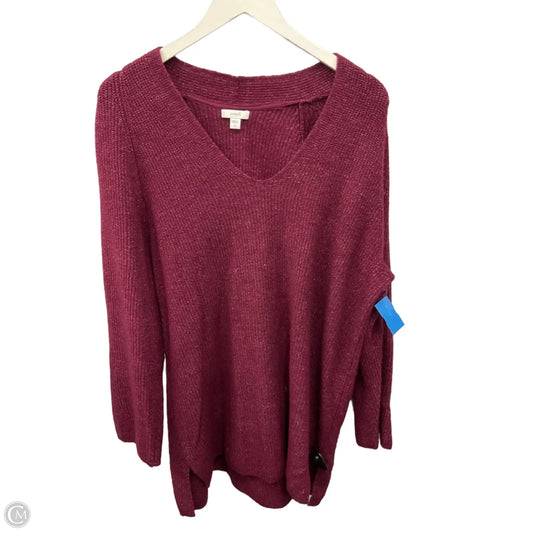 Sweater By Pure Jill In Red, Size: L