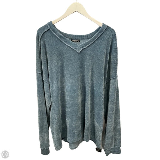 Top Long Sleeve By Heimish Usa In Blue, Size: 3x