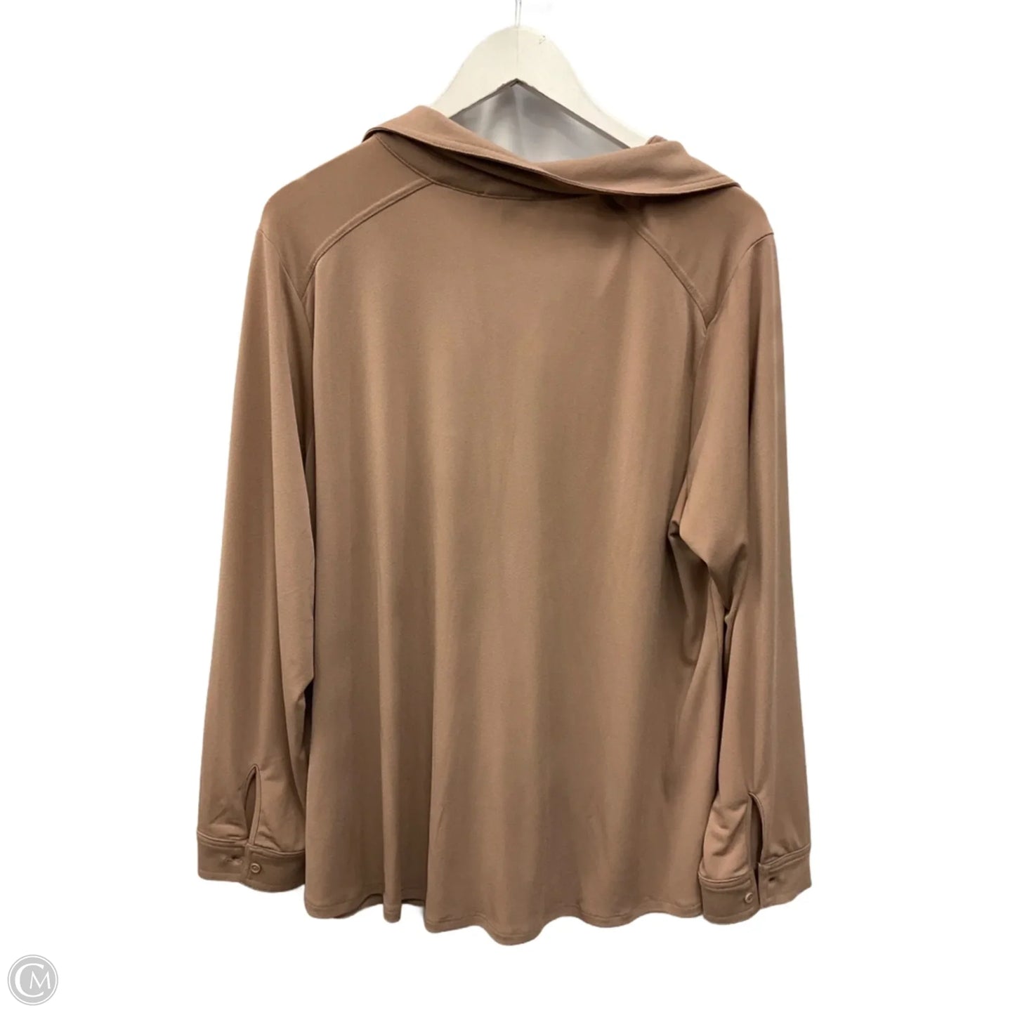 Top Long Sleeve By Adrianna Papell In Mauve, Size: 1x