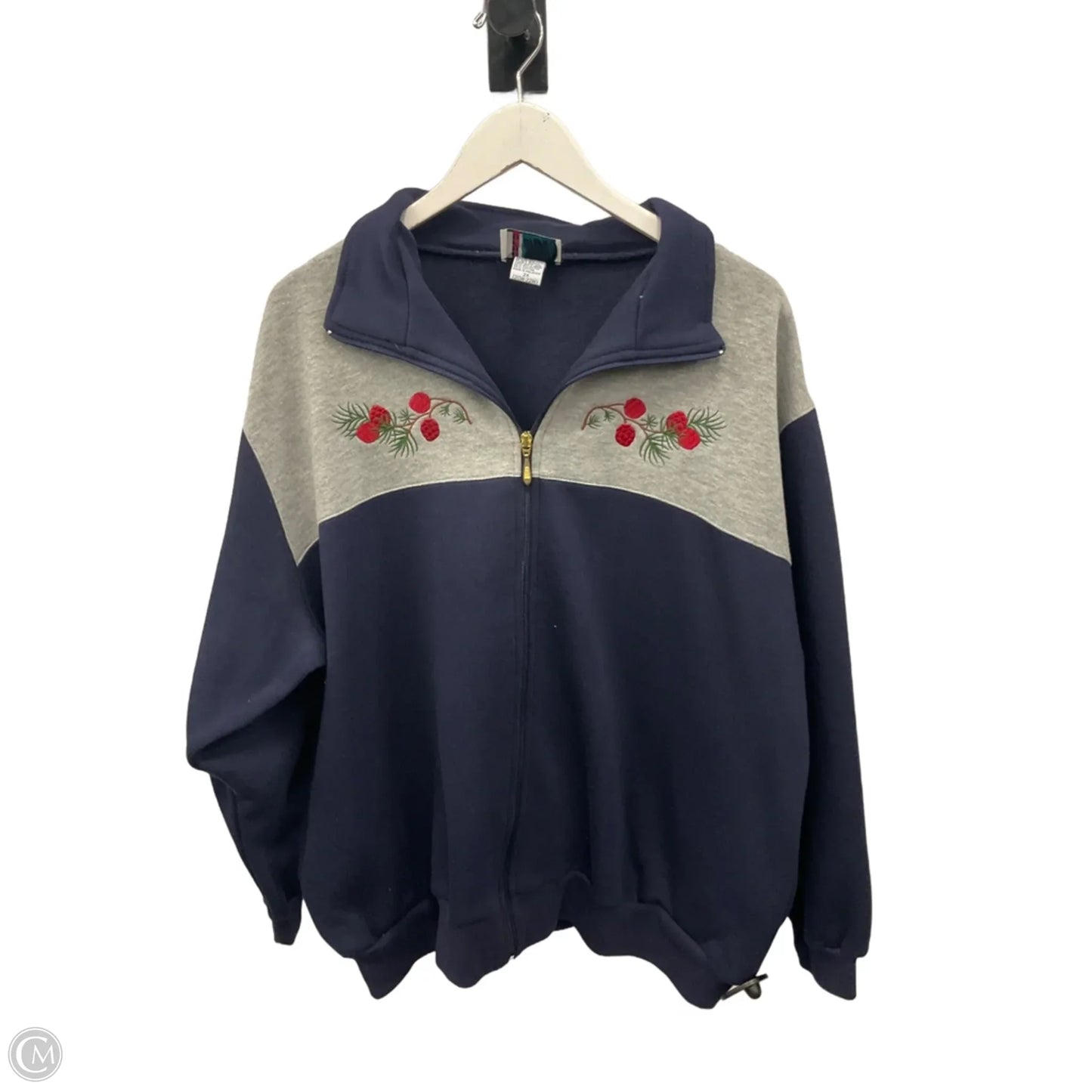 Sweatshirt Collar By Cme In Blue & Green, Size: 2x