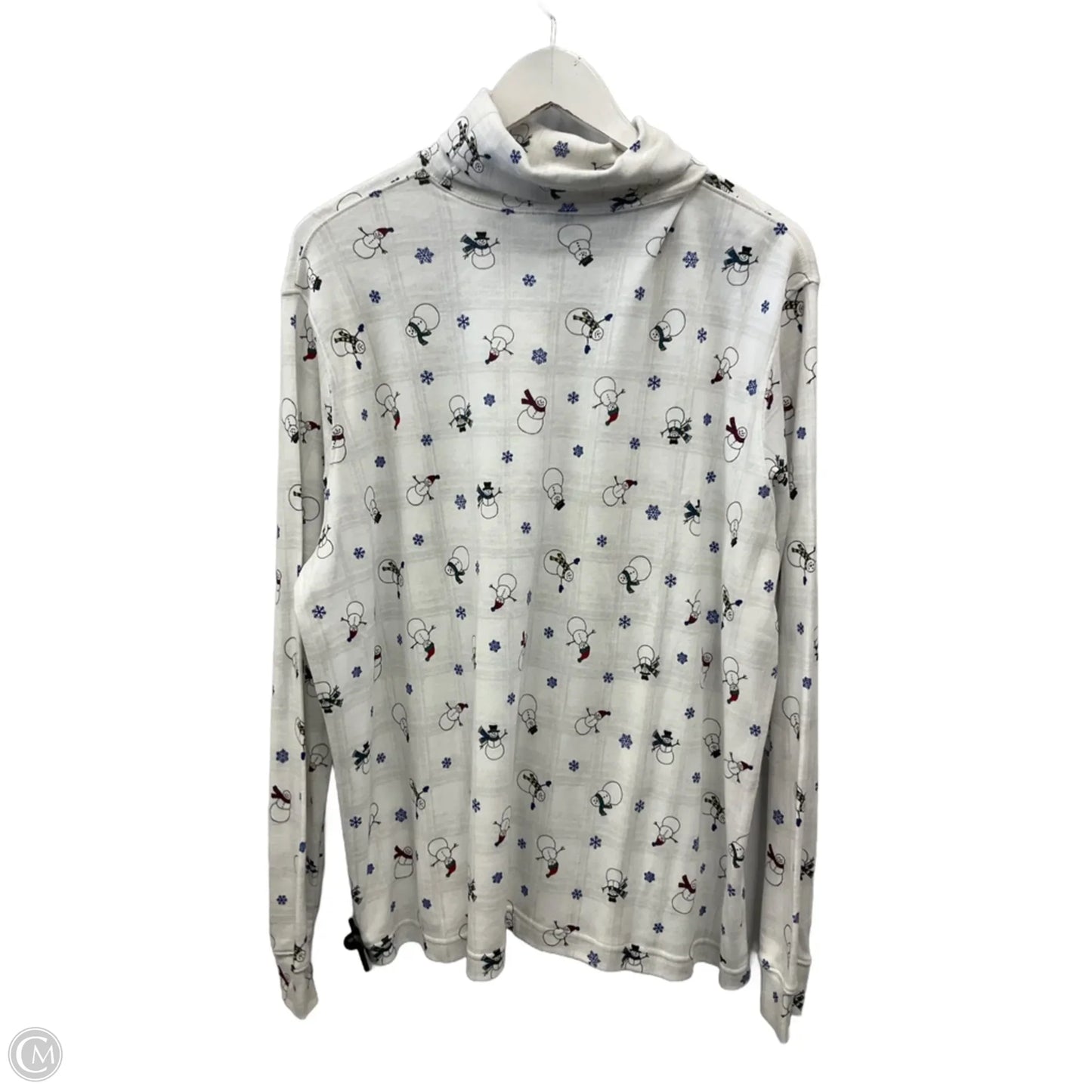 Top Long Sleeve By Classic Elements In White, Size: 3x