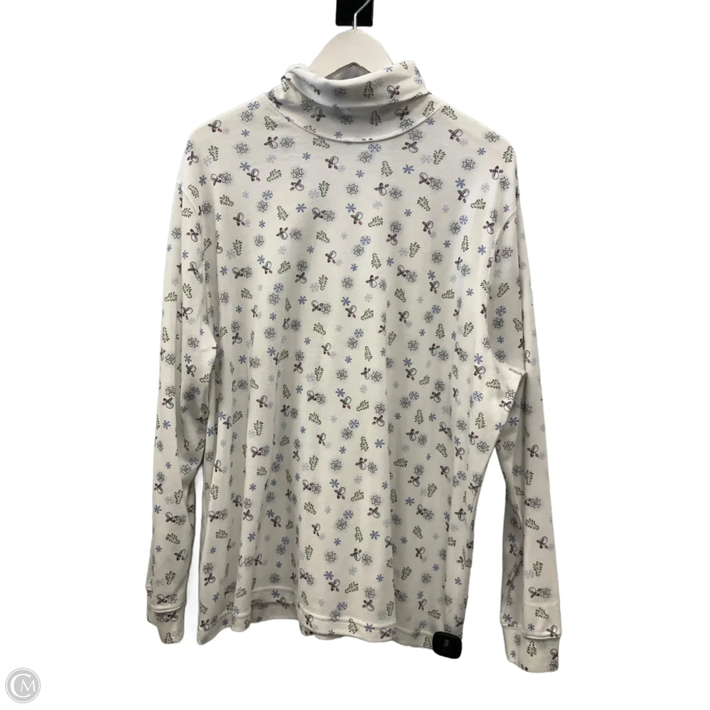 Top Long Sleeve By Classic Elements In White, Size: 3x