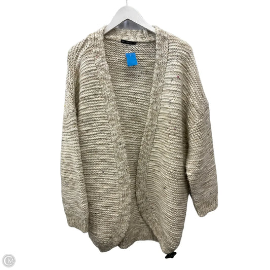 Sweater Cardigan By Zara In Cream, Size: M