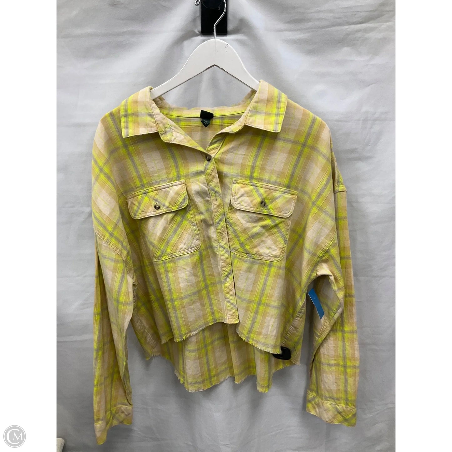 Top Long Sleeve By Wild Fable In Yellow, Size: Xl