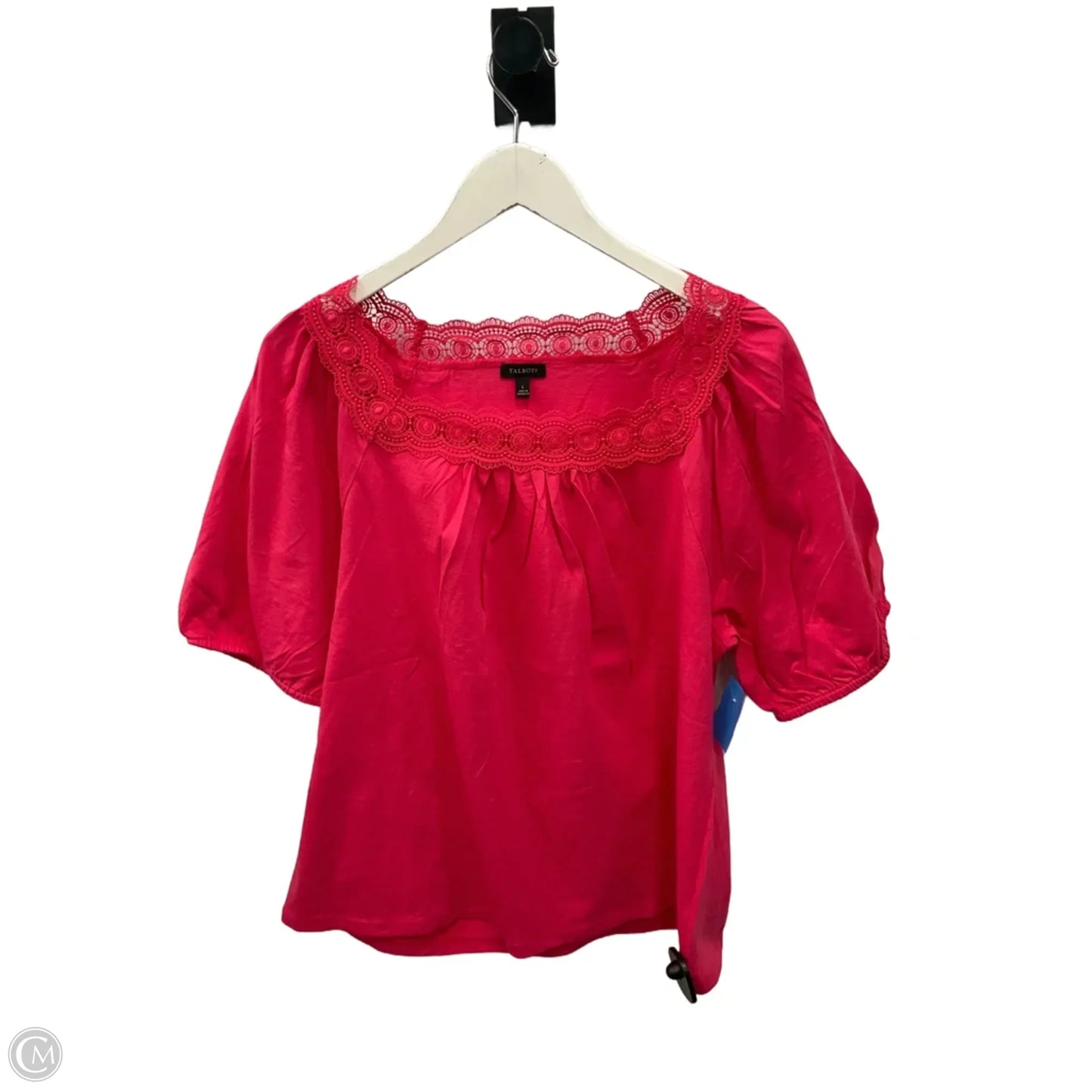 Top Short Sleeve By Talbots In Pink, Size: L