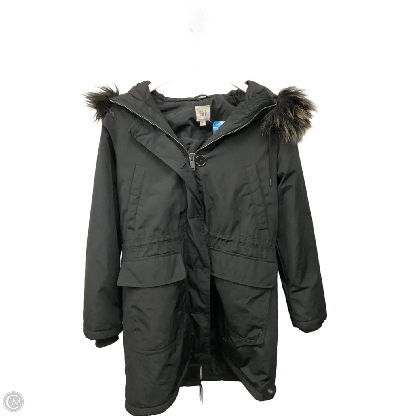 Coat Parka By Gap In Black, Size: S