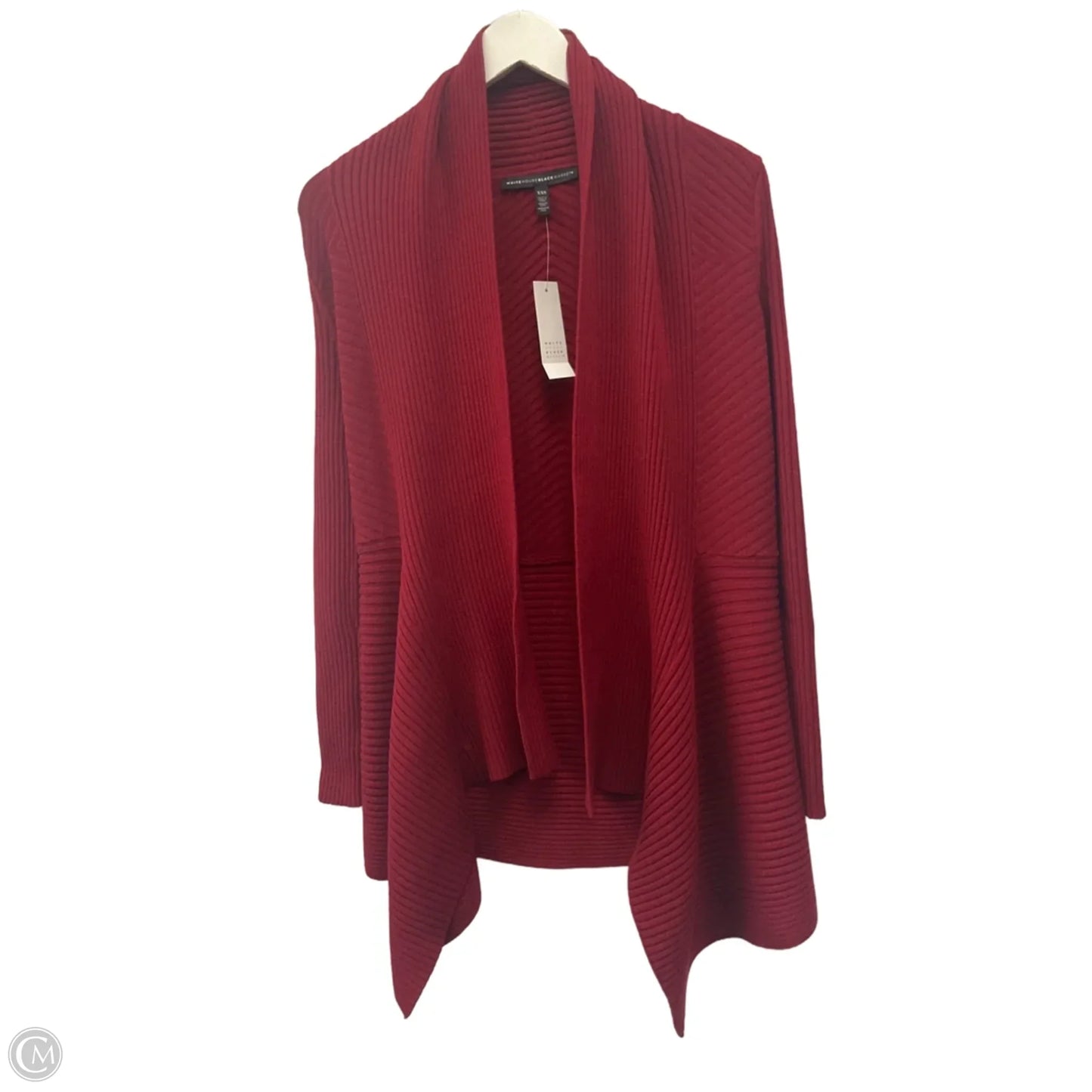 Sweater Cardigan By White House Black Market In Red, Size: Xs