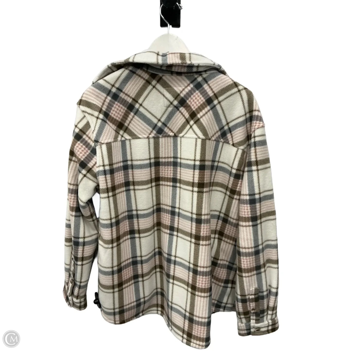 Jacket Shirt By Sage In Pink, Size: Xl