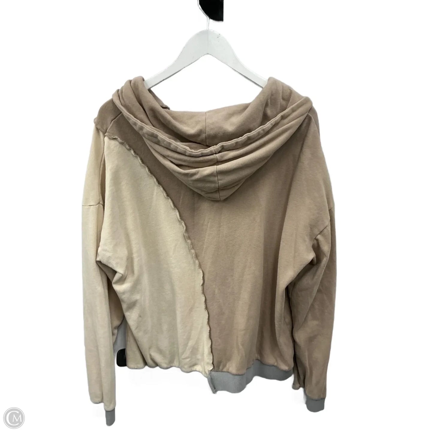 Sweatshirt Hoodie By Bke In Tan, Size: L