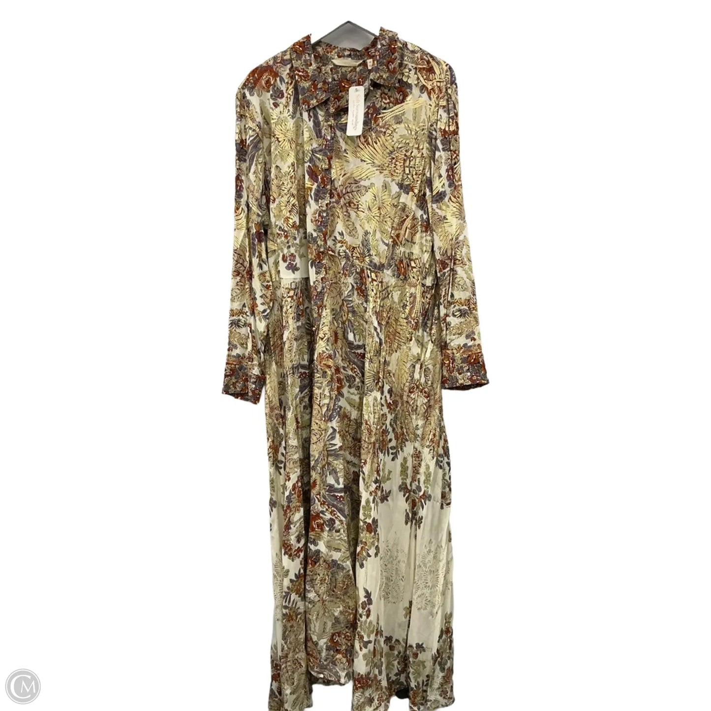 Dress Casual Maxi By Soft Surroundings In Gold & Orange, Size: 2x