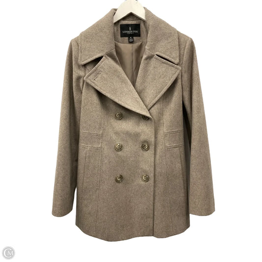 Coat Wool By London Fog In Beige, Size: M