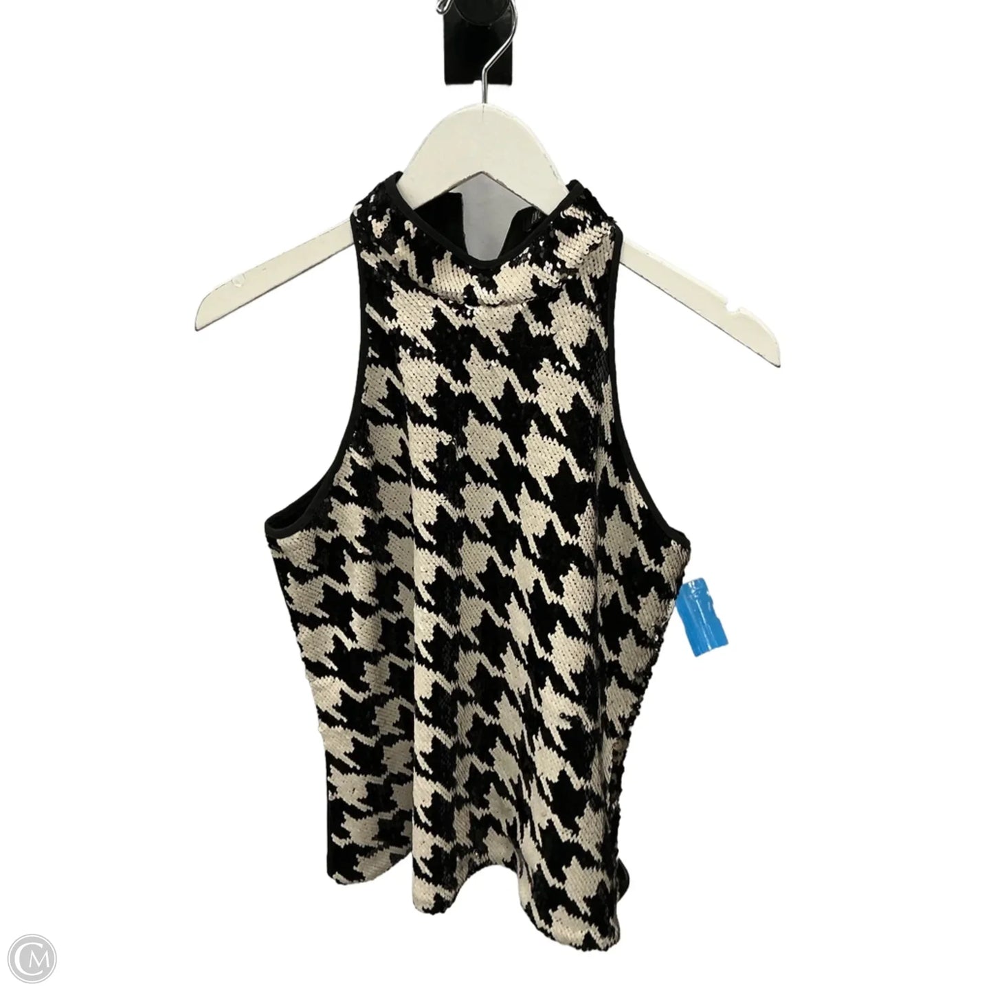 Top Sleeveless By Inc In Black & White, Size: M