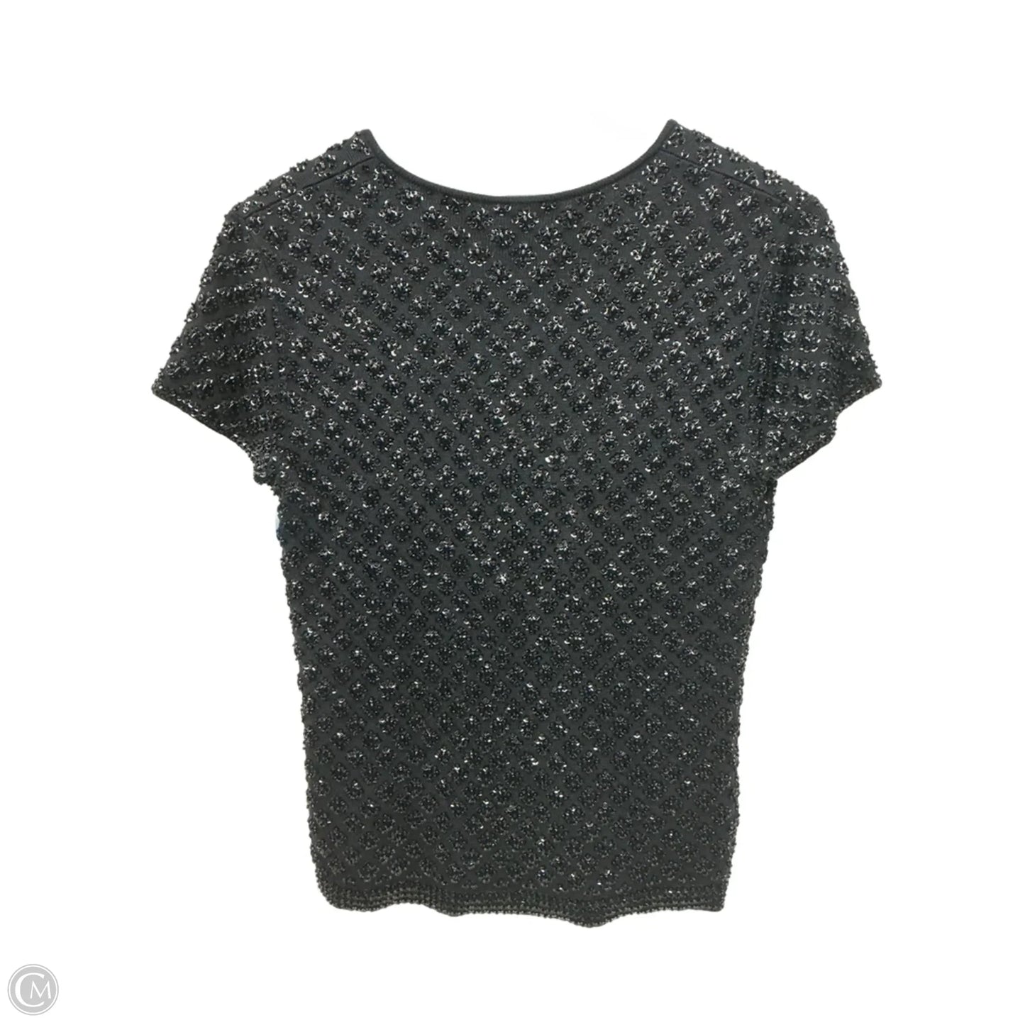 Top Short Sleeve By Ann Taylor In Black, Size: M