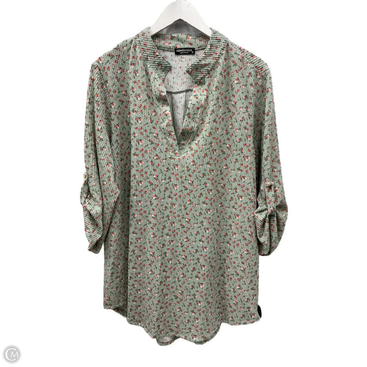 Top 3/4 Sleeve By Heimish Usa In Green, Size: 3x