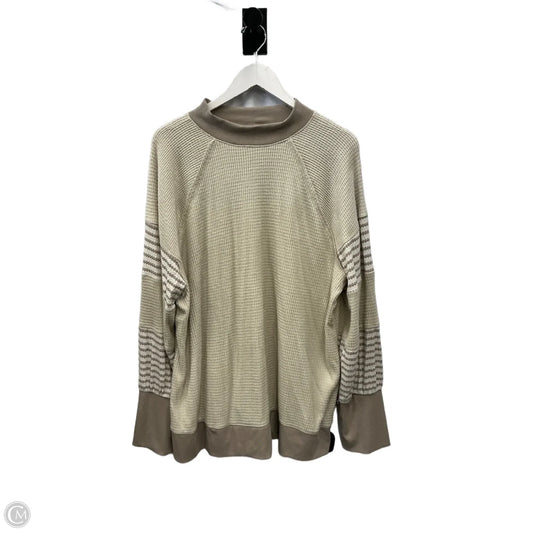 Top Long Sleeve By Cato In Cream, Size: 3x