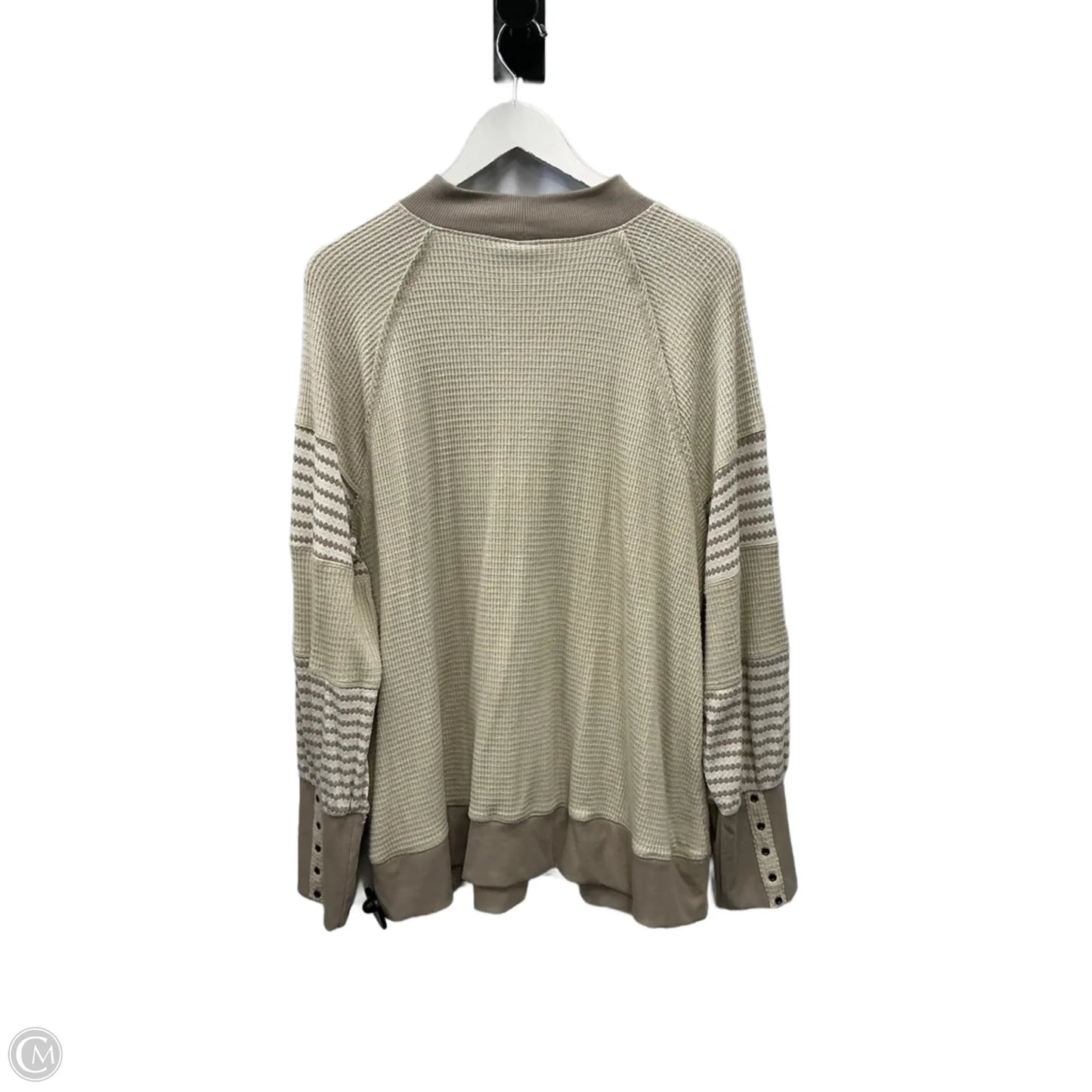 Top Long Sleeve By Cato In Cream, Size: 3x
