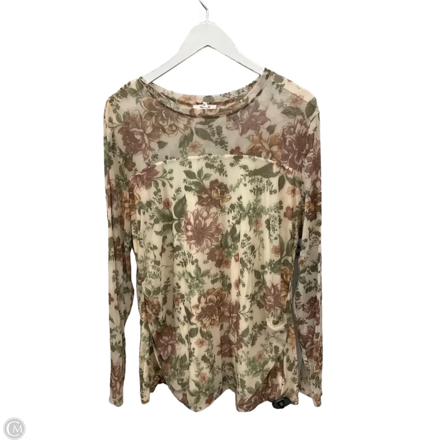 Top Long Sleeve By Maurices In Green, Size: 2x
