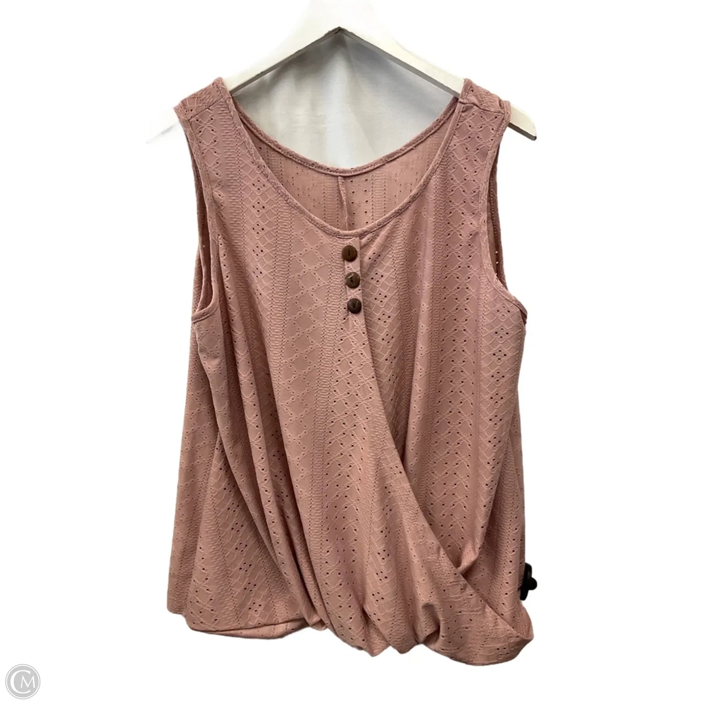 Top Sleeveless By Cme In Pink, Size: Xxl