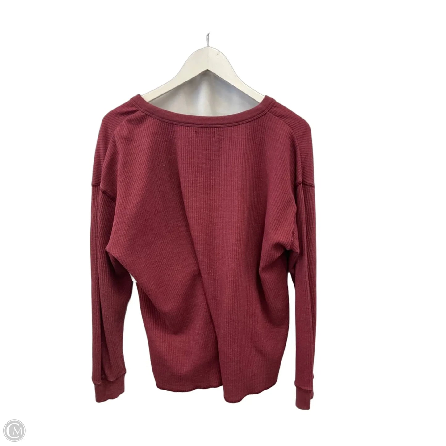 Top Long Sleeve By Wonderly In Red, Size: Xl