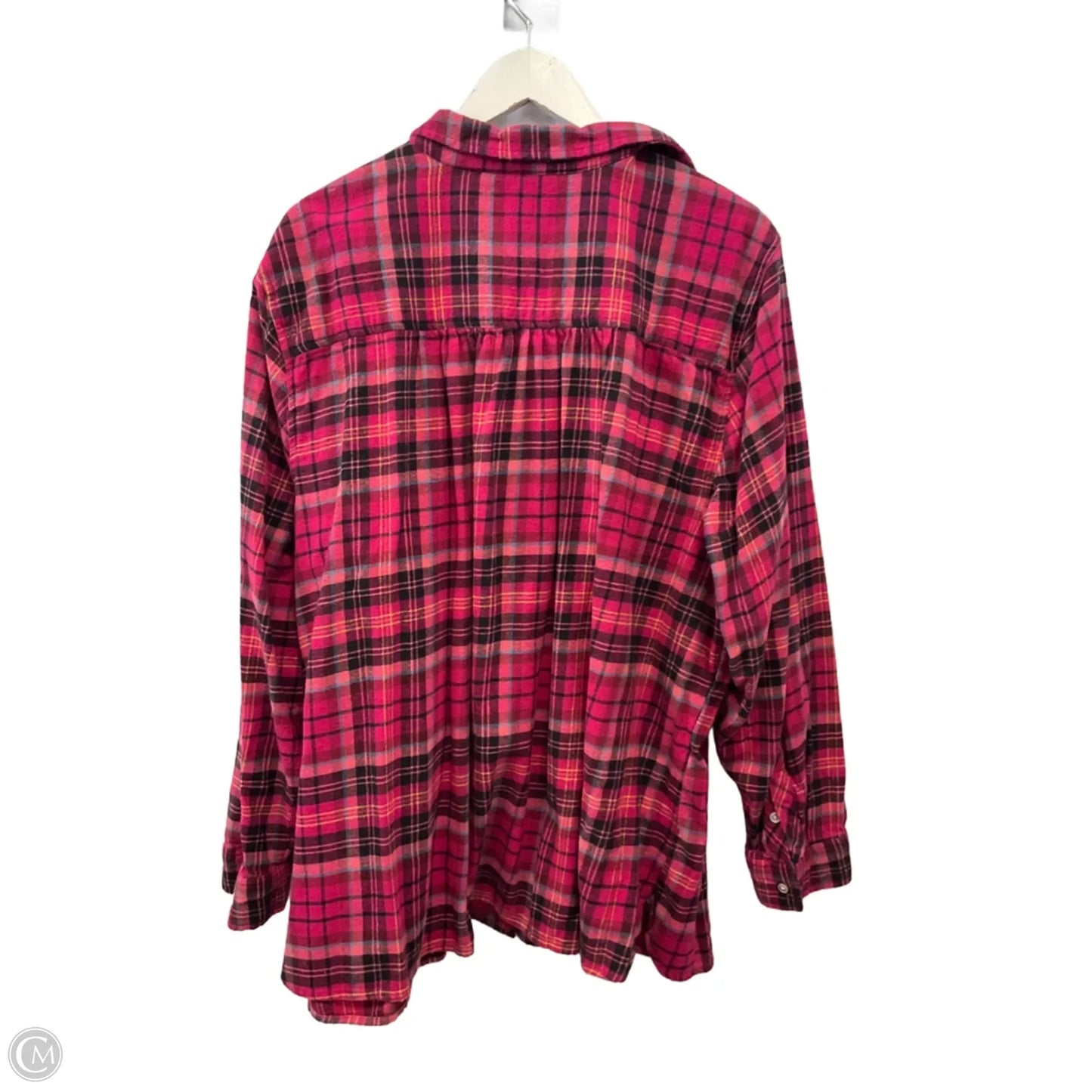 Top Long Sleeve By Croft And Barrow In Pink, Size: 3x