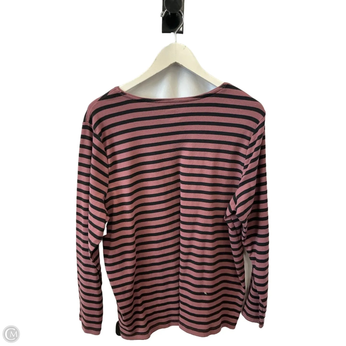 Top Long Sleeve By Cj Banks In Purple, Size: 2x