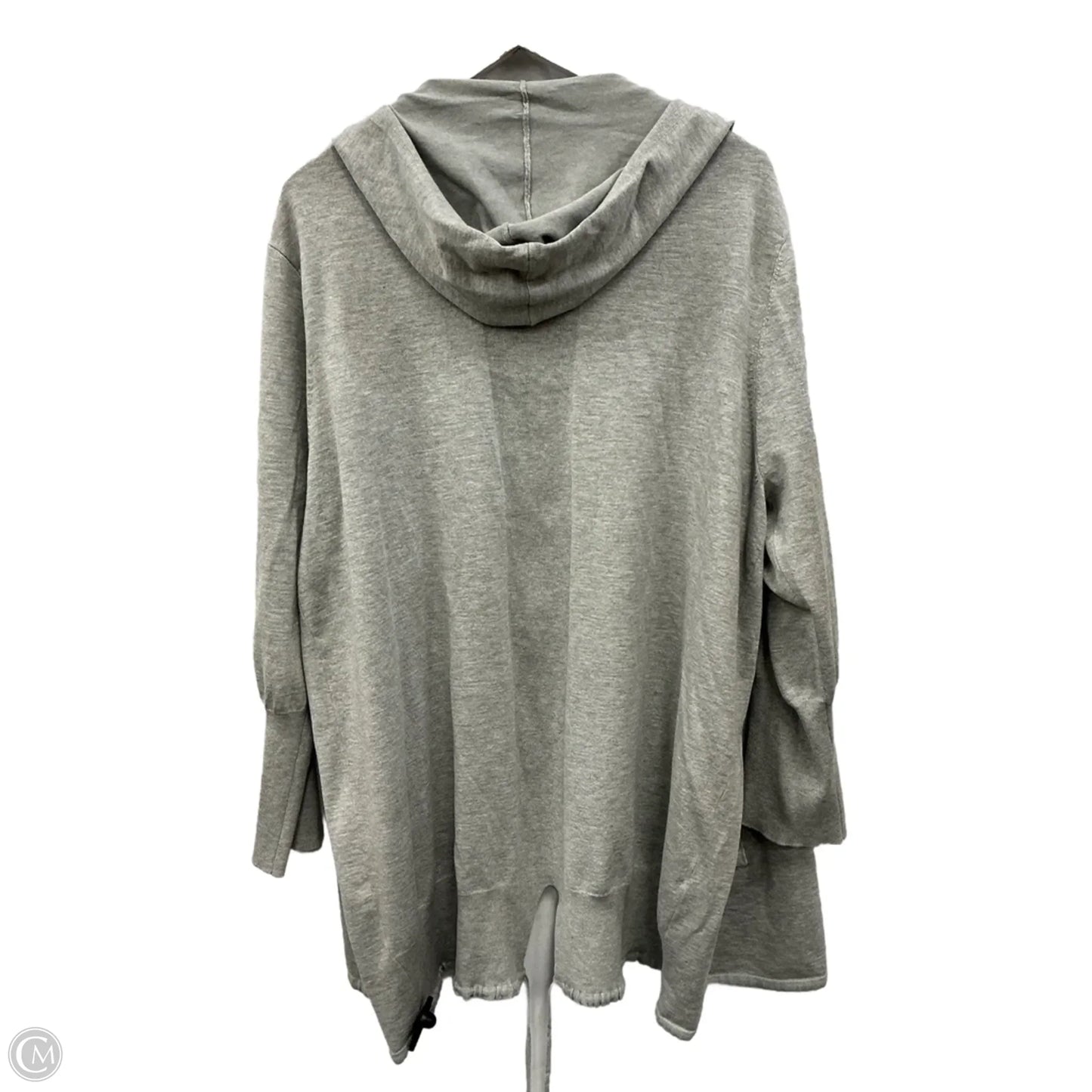 Sweater Cardigan By Clothes Mentor In Grey, Size: 3x